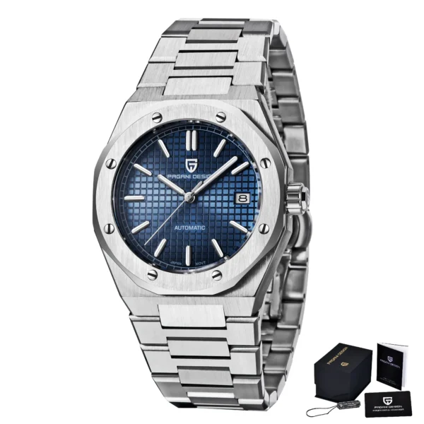 Pagani Design PD-1673 40 mm Safir Cam, Japon Seiko NH35A Otomatik Mekanizmalı Erkek Kol Saati.